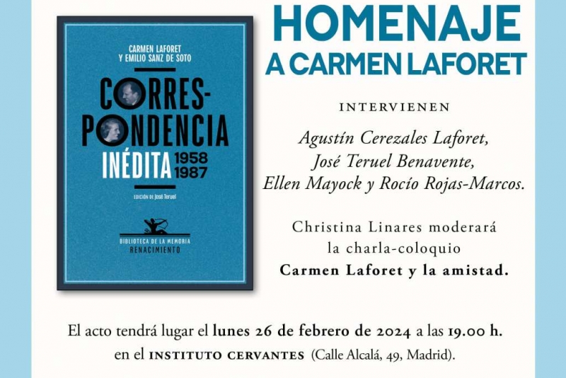 Homenaje a Carmen Laforet en Madrid.