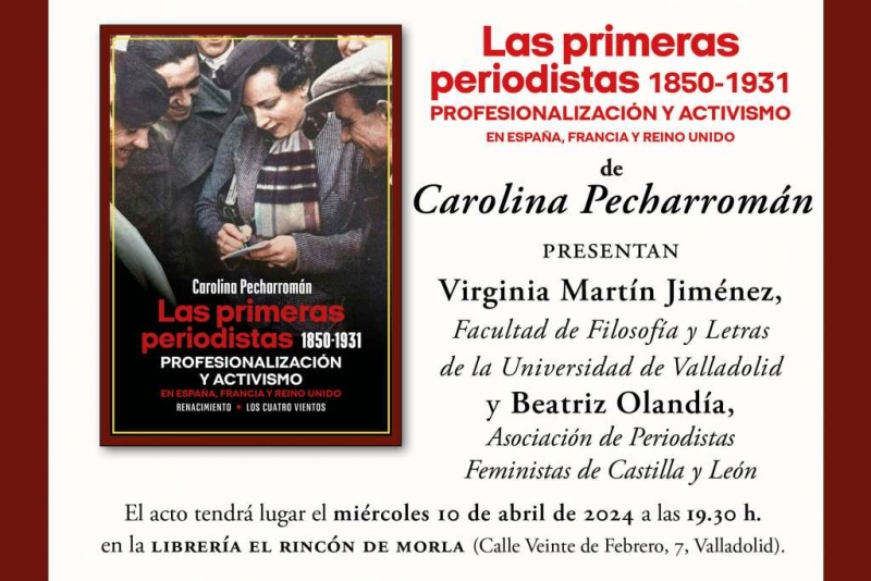 Presentación de 'Las primeras periodistas' en Valladolid
