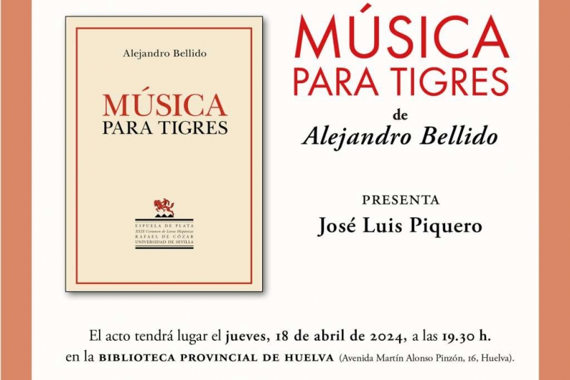 Presentación de 'Música para tigres' en Huelva.
