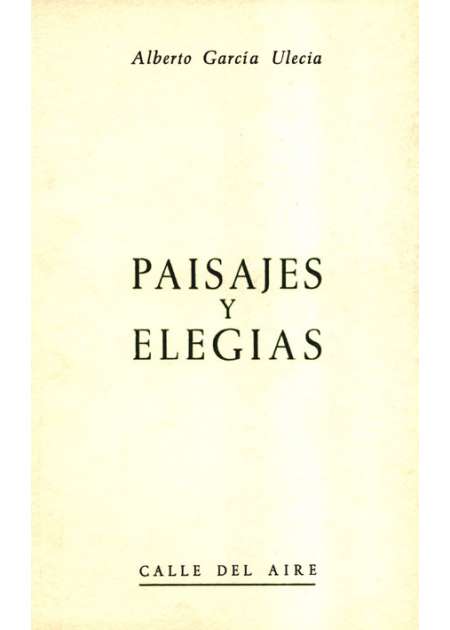 Paisajes y elegías