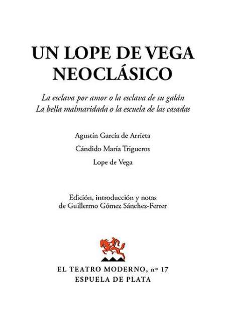 Un Lope de Vega neoclásico - Ebook