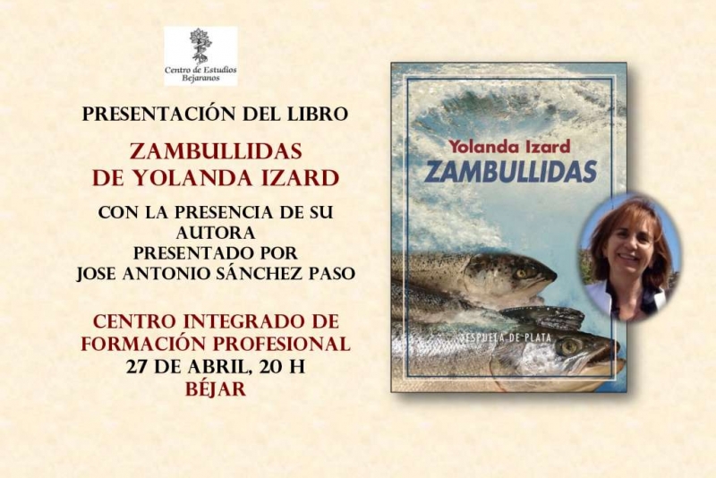 Presentación del libro Zambullidas, de Yolanda Izard, en Béjar. 