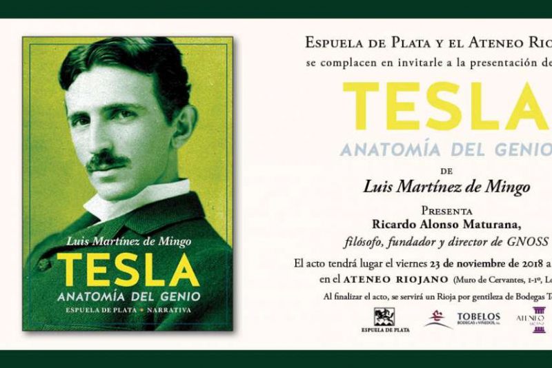 Presentación de 'Tesla, anatomía del genio' en Logroño
