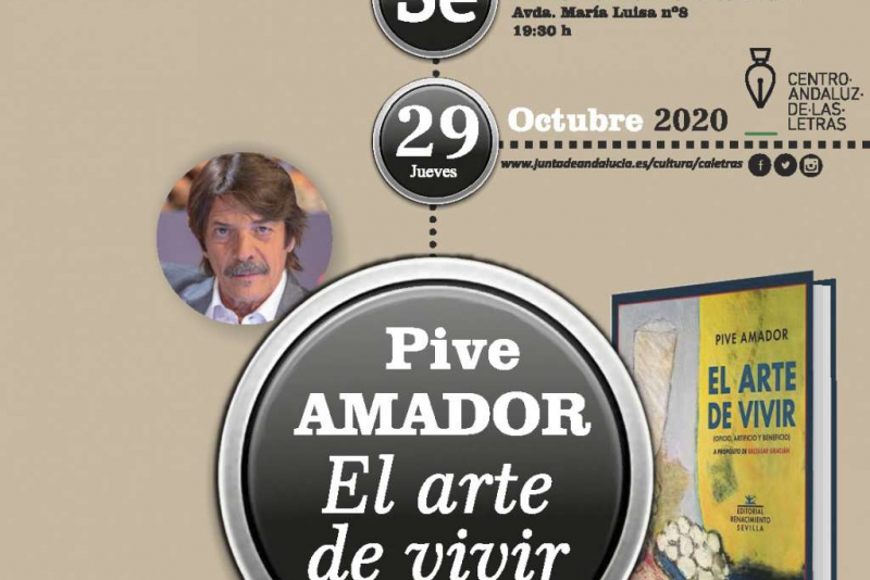Presentación de 'El arte de vivir', de Pive Amador, en Sevilla.