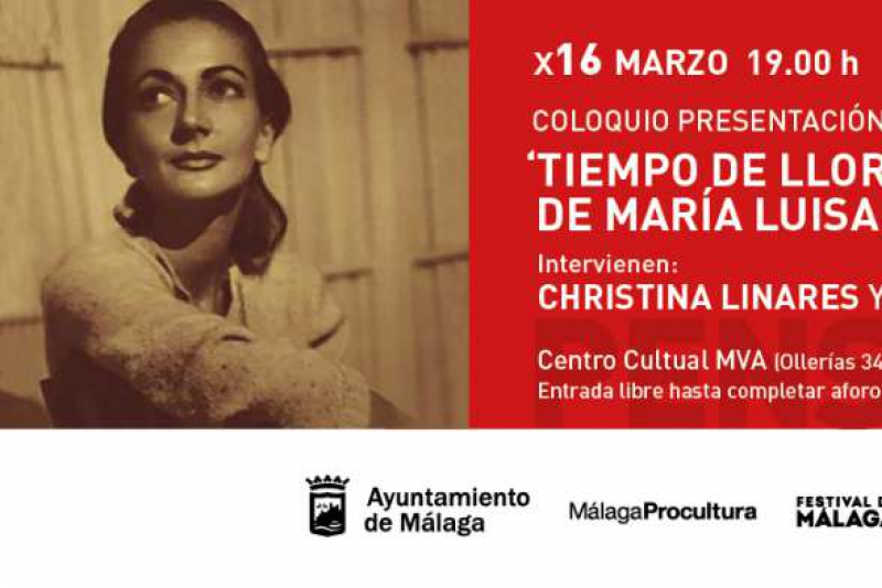 Presentación de 'Tiempo de llorar', de María Luisa Elío, en Málaga