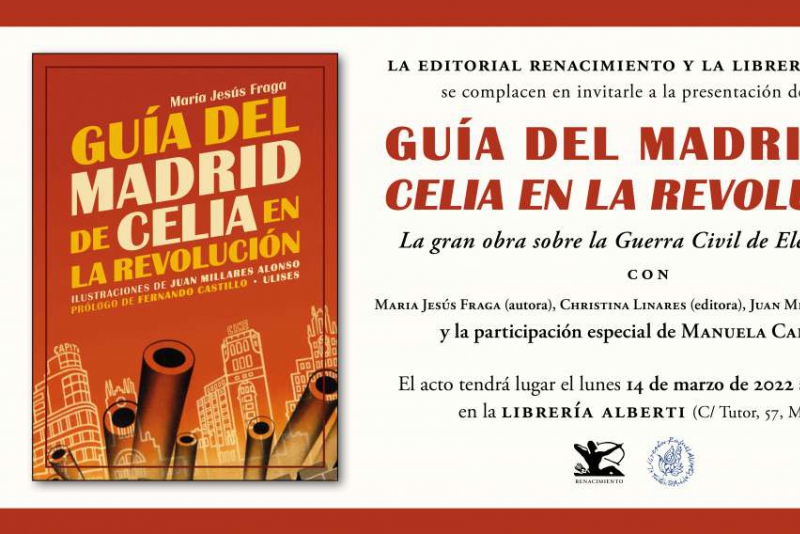 Presentación de 'Guía del Madrid de Celia en la Revolución' en Madrid