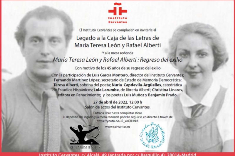 HOMENAJE A MARÍA TERESA LEÓN EN MADRID