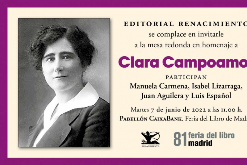 HOMENAJE A CLARA CAMPOAMOR CON MANUELA CARMENA EN LA FLM