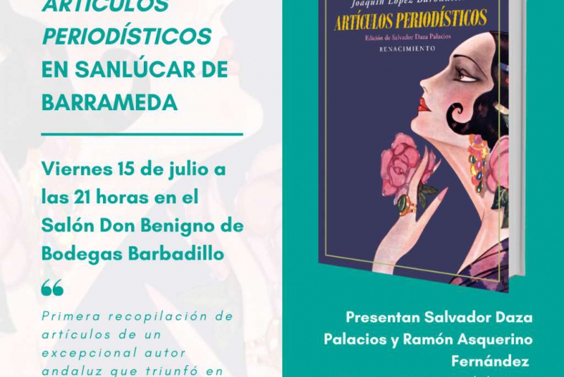 Presentación de 'Artículos periodísticos' en Sanlúcar de Barrameda.