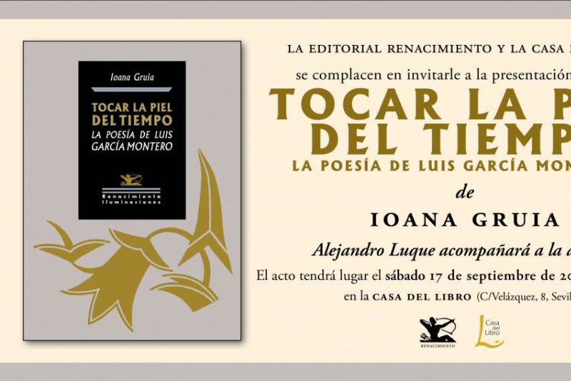 Presentación en Sevilla: 'Tocar la piel del tiempo. La poesía de Luis García Mon