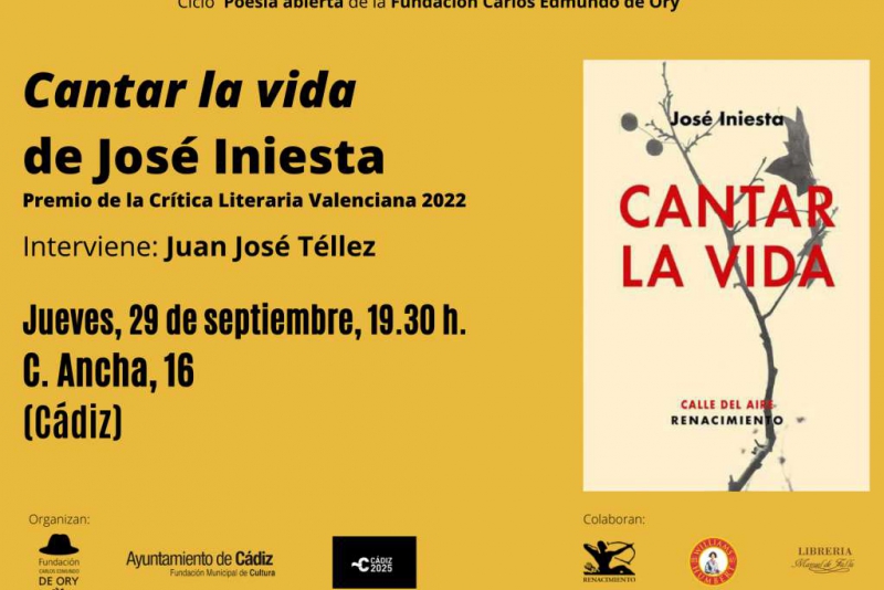 Presentación de 'Cantar la vida' en Cádiz.