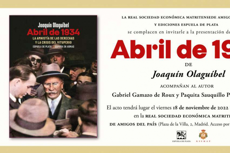 Presentación de 'Abril de 1934' en Madrid