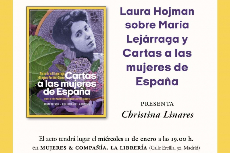 Acto sobre María Lejárraga y 'Cartas a las mujeres de España' en Madrid