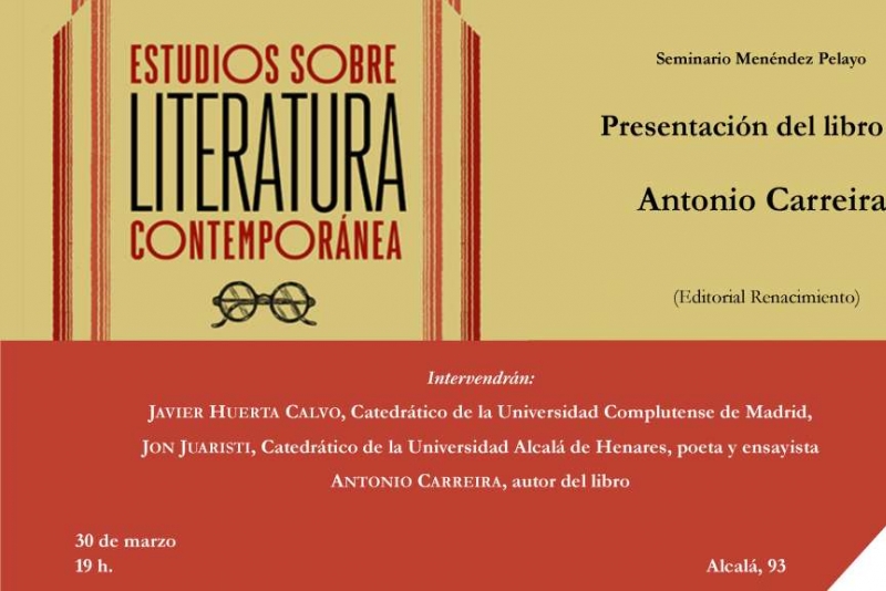 Presentación de 'Estudios sobre literatura contemporánea' en Madrid