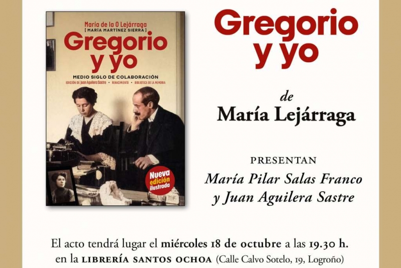Presentación de 'Gregorio y yo' en Logroño.