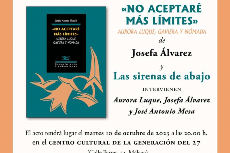 Presentación de 'No aceptaré más límites' en Málaga.