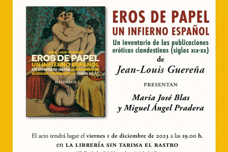 Presentación de 'Eros de papel' en Madrid.