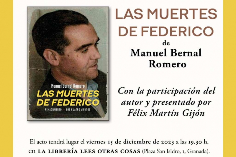 Presentación de 'Las muertes de Federico' en Granada.