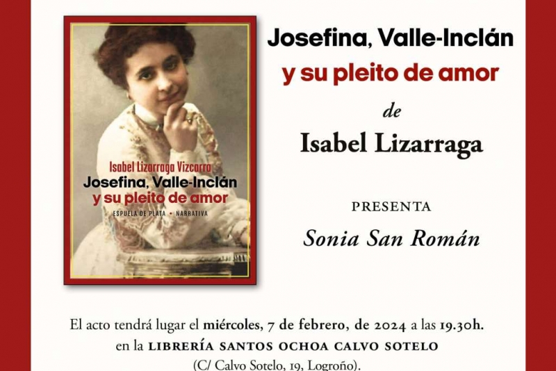 Presentación de 'Josefina, Valle-Inclán y su pleito de amor' en Logroño