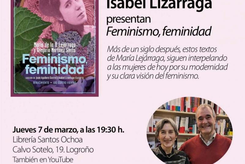 Presentación de 'Feminismo, feminidad' en Logroño.