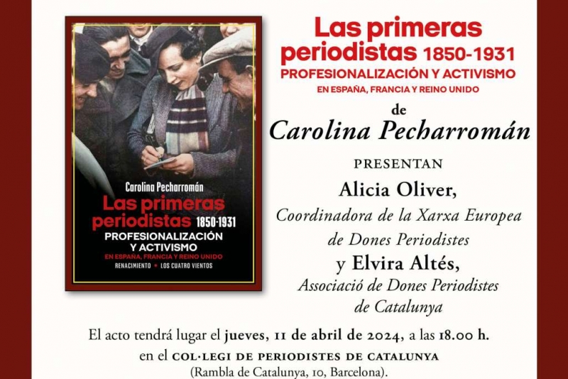 Presentación de 'Las primeras periodistas' en Barcelona