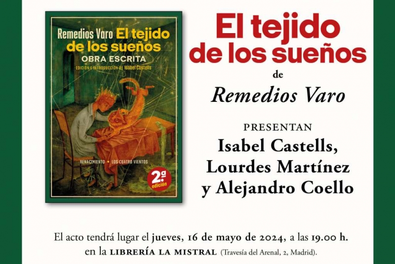 Presentación de 'El tejido de los sueños' en Madrid.